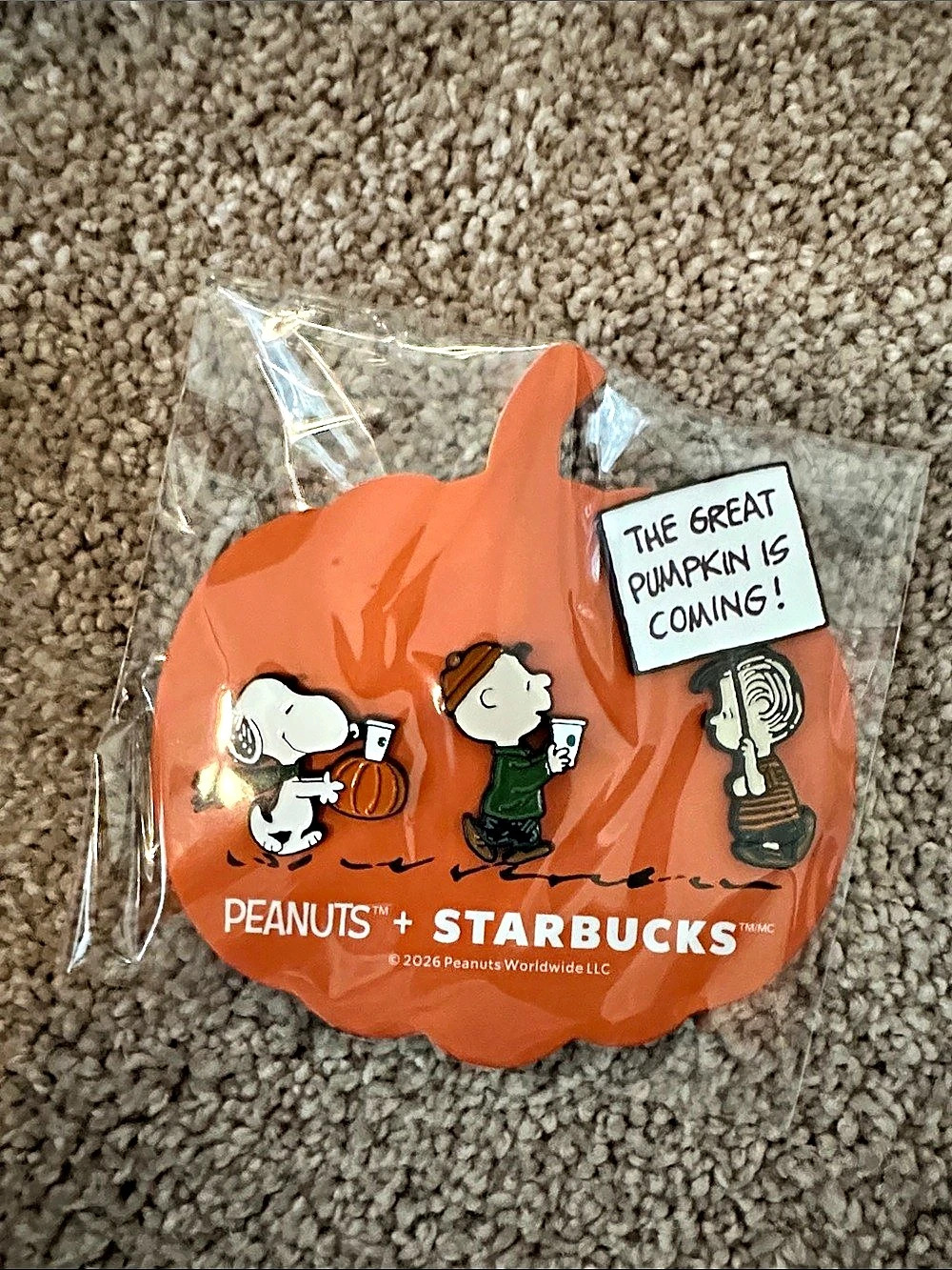 Starbucks Peanuts + Starbucks Pin Set
